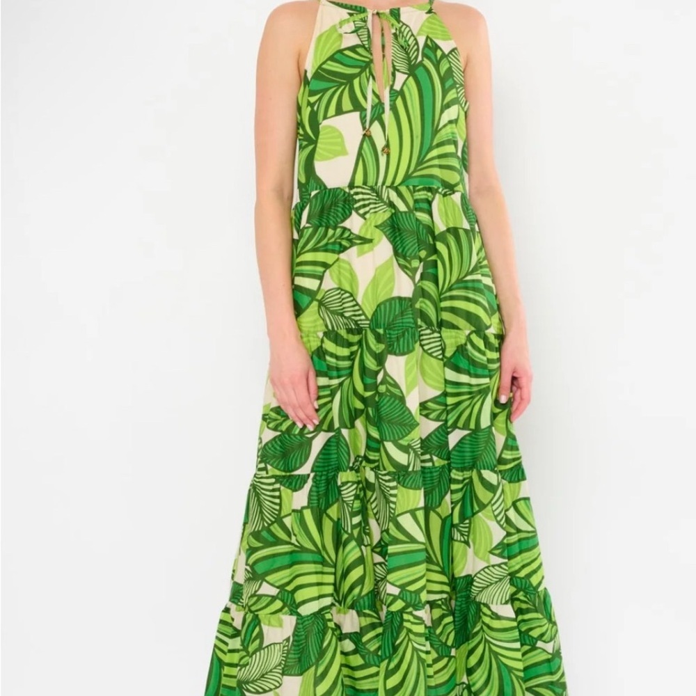 Flora Bea NYC Ginevra Midi Dress in Small but can fit a Medium. Gorgeous!